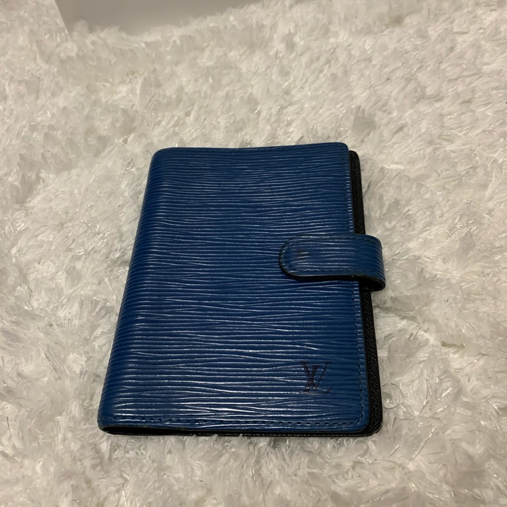 100% Authentic LV Blue Epi PM Agenda